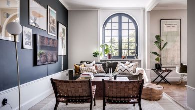Фото - Стильные цветовые контрасты в дизайне необычной квартиры в Швеции (73 кв. м)