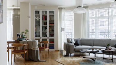 Фото - Спокойный и уютный современный интерьер в квартире с неправильной планировкой в Санкт-Петербурге
